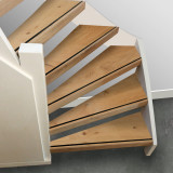 Stepwood Complete traprenovatie - Eikenhout 3 mm toplaag Rustiek - Voor open trappen - Incl. antislipstrip