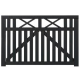 Plus Danmark Tuinpoort vuren | Vinesse rechte poorten zwart (150 x 98 cm)