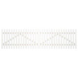 Plus Danmark Dubbele poort vuren | Skagen Lux recht wit (300 x 80 cm)