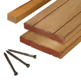 Elephant Vlonderplank totaalpakket hardhout Kapur 2,8 x 19 cm (3,05 mtr) v-groef/vlak