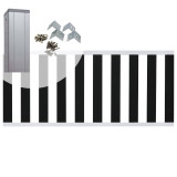C-Wood Tuinhek set composiet antraciet Design met blank alu frame (3,81 mtr)