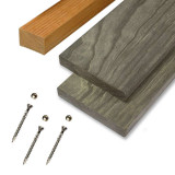 Elephant Vlonderplank totaalpakket hardhout Accoya gray 2,5 x 14,5 cm (4,80 mtr) vlak