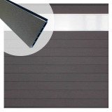 Elephant Schutting composiet Mix & Match rockgrey/aluminium massief (180 x 180 cm)