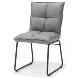 Bo Lundgren Eetkamerstoel - Soft - lederlook Missouri Grijs