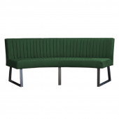 HomingXL Eetkamerbank - Oval - geschikt voor ovale tafel 240 cm - stof Element groen 12