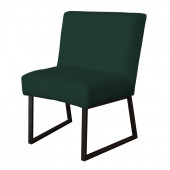 HomingXL Eetkamerstoel - Amsterdam - geschikt voor ronde tafel - stof Element groen 12