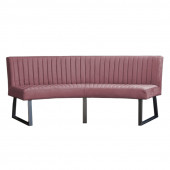 HomingXL Eetkamerbank - Hengelo - geschikt voor ovale tafel 240 cm - stof Element roze 10