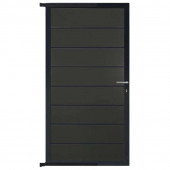 C-Wood Tuindeur aluminium antraciet frame Modular - composiet antraciet (90 x 180 cm)