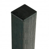 Elephant Tuinpaal composiet Basic antraciet met houten kern 6,8 x 6,8 cm