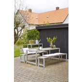 Plus Danmark Planken tafel vuren geimpregneerd | Plankesaet grijsbruin 77 x 186 x 72 cm
