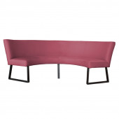 HomingXL Eetkamerbank - Rotterdam - geschikt voor tafel 130 cm - stof Element roze 10