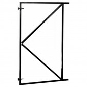 HomingXL Stalen poortframe 100 x 155 cm - zwart gepoedercoat