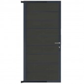 C-Wood Tuindeur aluminium antraciet frame Modular - composiet antraciet (90 x 200 cm)