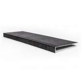 Stepwood Overzettrede met neus - SPC - Beton Zwart - 100 x 30 cm