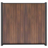 C-Wood Zelfbouw schutting verticaal Rhombus Double ipé - antraciet alu accessoires (170 x 180 cm)