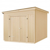 Plus Danmark Tuinhuis dubbele deur 7,5 m2 onbehandeld 328,9 x 229,4 x 247,8 cm