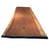 HomingXL Boomstam tafelblad | Massief Cambara onbehandeld | Dikte 5 cm | 4900 x 880 mm