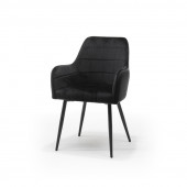 Bo Lundgren Eetkamerstoel - Donovan - stof Adore zwart