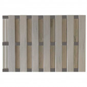 C-Wood Zelfbouw schutting composiet Bari steengrijs gevlamd met antraciet alu accessoires (180 x 123 cm)