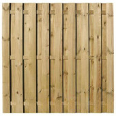Elephant Schutting XL Grenen recht 17L rvs (200 x 200 cm) geschaafd schermdikte 3,9 cm