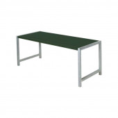 Plus Danmark Planken tafel Plankesaet | Hout & Staal  groen | 77 x 186 x 72 cm