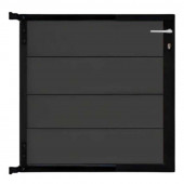 C-Wood Tuinpoort aluminium zwart frame Modular - composiet antraciet (90 x 90 cm)