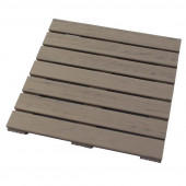 C-Wood Terrastegel composiet 50 x 50 cm steengrijs gevlamd FSC (24 mm) massief