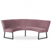 HomingXL Eetkamerbank - Rondo - geschikt voor tafel 150 cm - stof Element roze 10