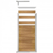 C-Wood Tuindeur aluminium blank frame Mix & Match - hardhout Ipé (90 x 180 cm)