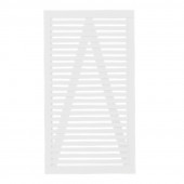 Plus Danmark Tuinpoort vuren | Tokyo louvre recht wit (100 x 180 cm)