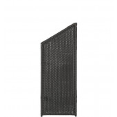 Plus Danmark Schutting wicker - Trend schuin zwart - 55 x 140/110 cm
