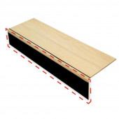 CanDo Stootbord (3 stuks) | Laminaat | Zwart | 130 x 20 cm 