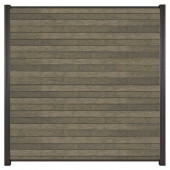 C-Wood Zelfbouw schutting composiet Rhombus Double grijs - antraciet alu accessoires (180 x 180 cm)