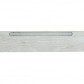Bo Lundgren Afwerklijst onderkant | Ledstrip warm wit | Kalmar Wit Grenen | 140 x 5,5 cm