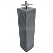 TrendHout Betonpoer glad (12 x 12 x 58 cm) incl. RVS stelanker
