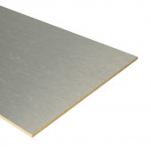 Bo Lundgren Stootbord dubbel | Laminaat | Aluminium look | 136 x 40 cm