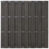C-Wood Schutting composiet Bari antraciet met antraciet aluminium frame (180 x 180 cm)