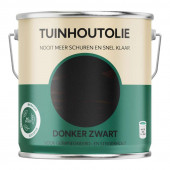 Hermadix Tuinhout olie biobased - Donker zwart 2,5 liter