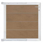 C-Wood Tuinpoort aluminium blank frame Modular - composiet bruin gevlamd (90 x 90 cm)