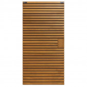 Smaragd Tuindeur hardhout geschaafd Stripes zwart - 100 x 180 cm