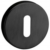Austria Sleutelrozet klikvast | KV0130 rond | mat zwart