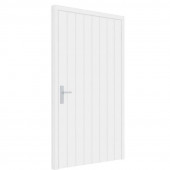 TrendHout Enkele plaatdeur XL met kozijn - rechtsdraaiend - wit - 1200 x 2115 mm incl. beslag