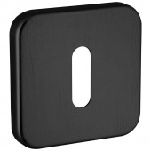 Austria Sleutelrozet klikvast | KV2130 vierkant | mat zwart