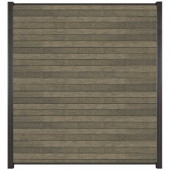 C-Wood Zelfbouw schutting composiet Rhombus Double grijs - antraciet alu accessoires (180 x 200 cm)