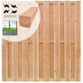 HomingXL Schutting set Douglas recht 15L gezaagd (9,45 meter)
