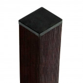 C-Wood Tuinpaal composiet Basic donkerbruin met houten kern 6,8 x 6,8 cm