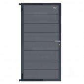 Elephant Tuindeur composiet Modular rock grey met antraciet aluminium frame compleet (90 x 174 cm)