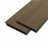 C-Wood Vlonderplank composiet semi massief co-extrusie 2,1 x 14,5 cm Sunset Teak houtnerf (4 mtr)