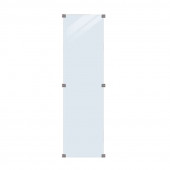 Plus Danmark Glasplaat | Gehard glas 6 mm helder glas (55,4 x 176 cm)
