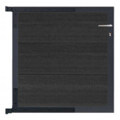 C-Wood Tuinpoort composiet Como antraciet met antraciet alu kader (90 x 90 cm)